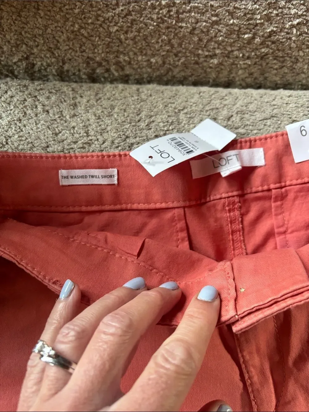 🆕 with tags LOFT Coral Cotton Bermuda Shorts